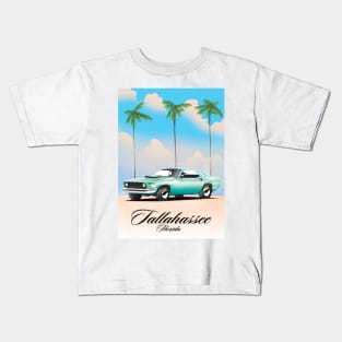 Tallahassee Florida travel poster Kids T-Shirt